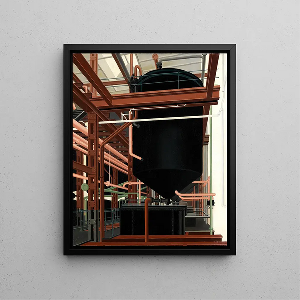 Raffinerie - Carl Grossberg — quadro incorniciato alla parete