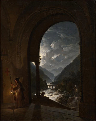 Carl Gustaf Plagemann - Moonlit Rapids.webp