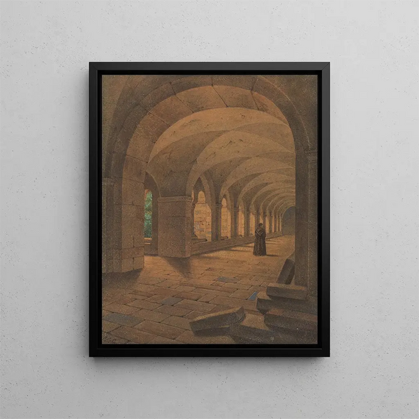 Cloître romano - Carl Gustav Carus — quadro incorniciato alla parete