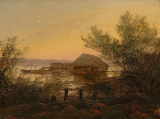 Carl Gustav Carus - Ship mill on the Elbe near Dresden.webp