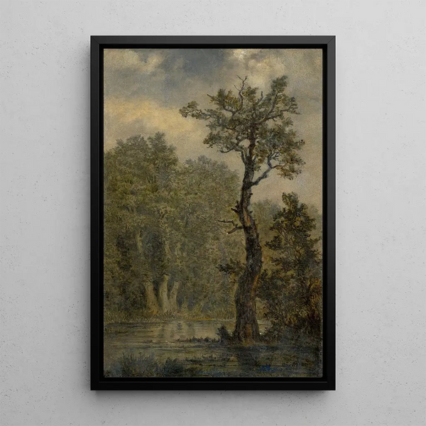 Paesaggio boschivo - Carl Gustav Carus — quadro incorniciato alla parete
