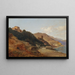 Paesaggio italiano della sera - Carl Hasch — quadro incorniciato alla parete