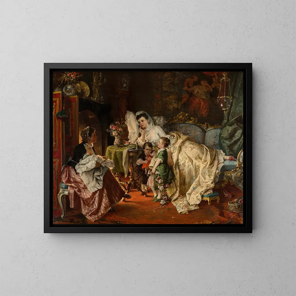 La nouvelle mère - Carl Herpfer — quadro incorniciato alla parete