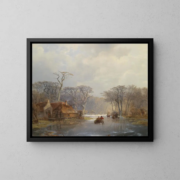 Inverno in decomposizione - Carl Hilgers — quadro incorniciato alla parete