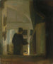 Una donna che scende una scala - Carl Holse — vista dell’opera