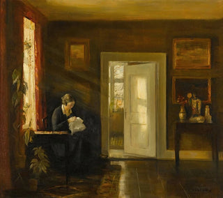 Carl Holse - Sewing by the Window.webp