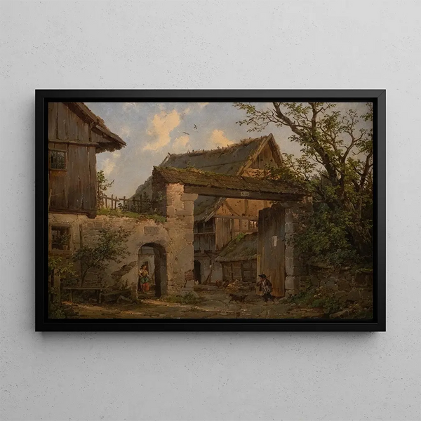 Carl Julius von Leypold - Farmstead in spring.webp