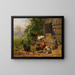 Cour de poules - Carl Jutz — quadro incorniciato alla parete