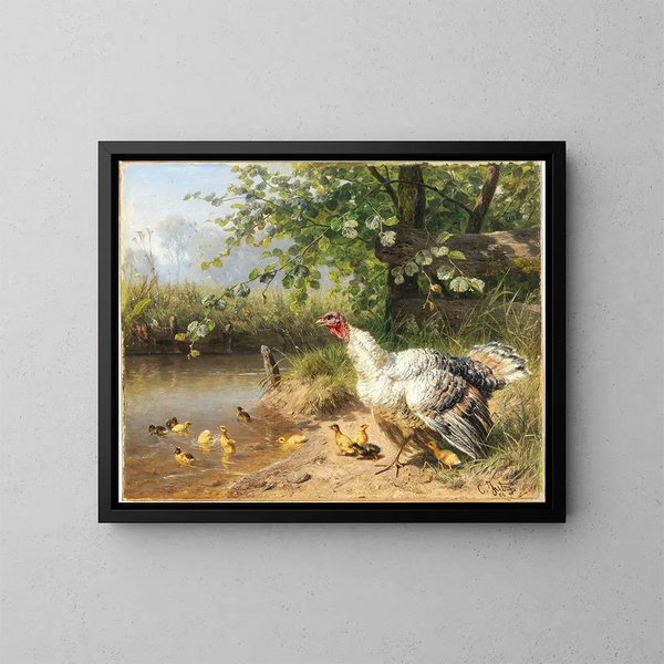 I bambini disobbedienti - Carl Jutz — quadro incorniciato alla parete