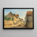 Strada di paese con numerose figure decorative - Carl Lafitte — quadro incorniciato alla parete