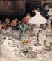 Autour de la lampe du soir - Carl Larsson — vista dell’opera