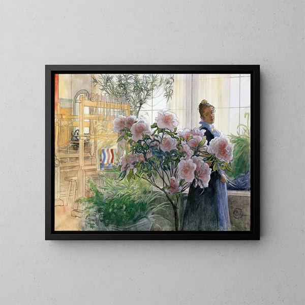 Azalée - Carl Larsson — quadro incorniciato alla parete