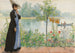 Karin al bordo del mare - Carl Larsson — vista dell’opera