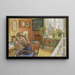 Scrittura di lettere - Carl Larsson — quadro incorniciato alla parete