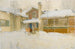 Mon cottage de campagne en hiver Sundborn - Carl Larsson — vista dell’opera
