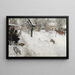 Pittore en plein air Motivo invernale di Sgatan 145 Stoccolma - Carl Larsson — quadro incorniciato alla parete