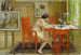 Il modello che scrive una cartolina - Carl Larsson — vista dell’opera