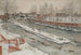 La scivolata di legno, scena invernale - Carl Larsson — vista dell’opera