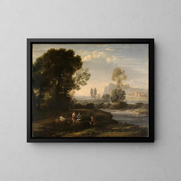 La fuga in Egitto - Carl Ludwig Kaaz — quadro incorniciato alla parete