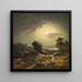 Paesaggio al chiaro di luna - Carl Ludwig Scheins — quadro incorniciato alla parete