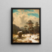 Atmosfera invernale - Carl Ludwig Scheins — quadro incorniciato alla parete