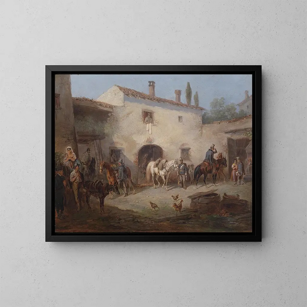 degli Ussari Austriaci - Carl Martin Ebersberg — quadro incorniciato alla parete