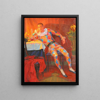 Carl Mathorne - Interieur med Harlekin.webp