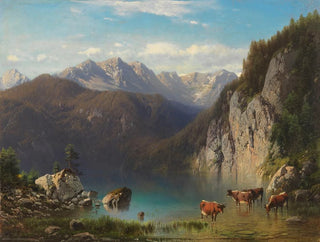 Carl Millner - Der Alpsee bei Hohenschwangau.webp