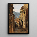 Una strada a Ragusa - Carl Moll — vista dell’opera