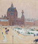 Chiesa di San Carlo in inverno - Carl Moll — vista dell’opera