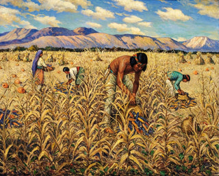 Carl Moon - Corn Harvest at Santo Domingo.webp
