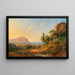 Vista della Baia di Palermo con il Monte Pellegrino, Sicilia - Carl Morgenstern — quadro incorniciato alla parete