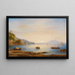 Baia di fronte a Napoli con vista sul Vesuvio - Carl Morgenstern — quadro incorniciato alla parete