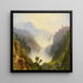 Le cascate di Tivoli - Carl Morgenstern — quadro incorniciato alla parete