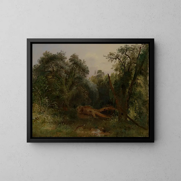 Nel parco di Ariccia - Carl Morgenstern — quadro incorniciato alla parete