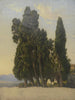 Cipresso nel parco della Villa d'Este - Carl Morgenstern — vista dell’opera