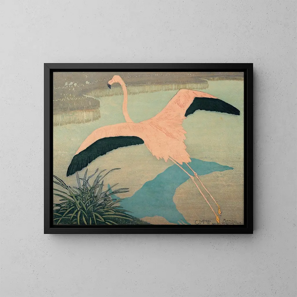 Flamant - Carl Moser — quadro incorniciato alla parete