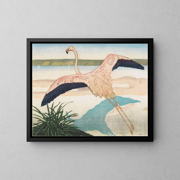 Flamant, seconda versione - Carl Moser — quadro incorniciato alla parete