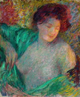Carl Newman - Head of a Young Girl Facing Her Left.webp