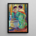 Dame riflessa nello specchio - Carl Newman — quadro incorniciato alla parete
