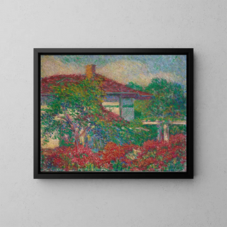 Carl Newman - Landscape with Red Roof Building.webp