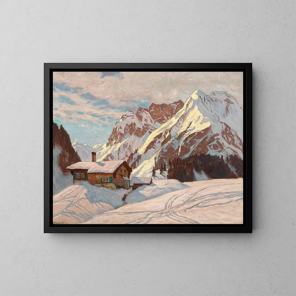 Le montagne di Karwendel - Carl O'Lynch de Town — quadro incorniciato alla parete