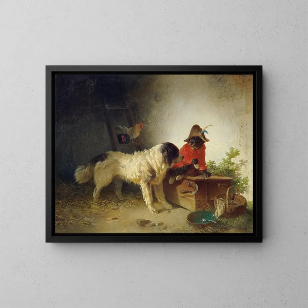 Bons amis - Carl Pischinger — quadro incorniciato alla parete