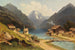 Le Sixenhof sul lago Achensee in Tirolo - Carl Prestele — vista dell’opera