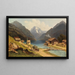 Le Sixenhof sul lago Achensee in Tirolo - Carl Prestele — quadro incorniciato alla parete