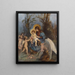 Una corona di fiori per il Bambino Gesù - Carl Rahl — quadro incorniciato alla parete