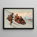 Inverno in Groenlandia - Carl Rasmussen — quadro incorniciato alla parete