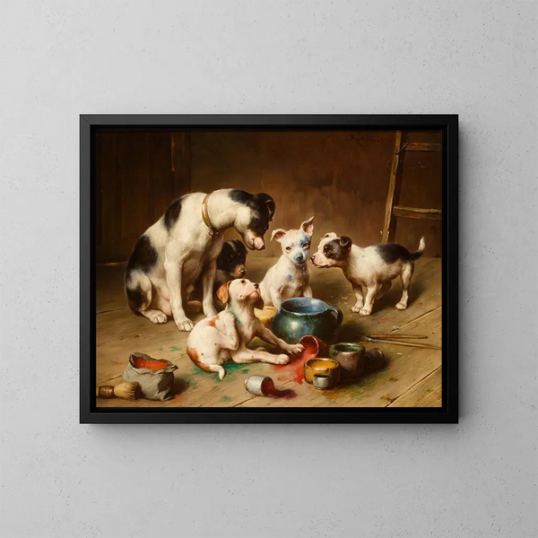 Artisti in erba - Carl Reichert — quadro incorniciato alla parete