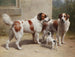 Tre cani - Carl Reichert — vista dell’opera