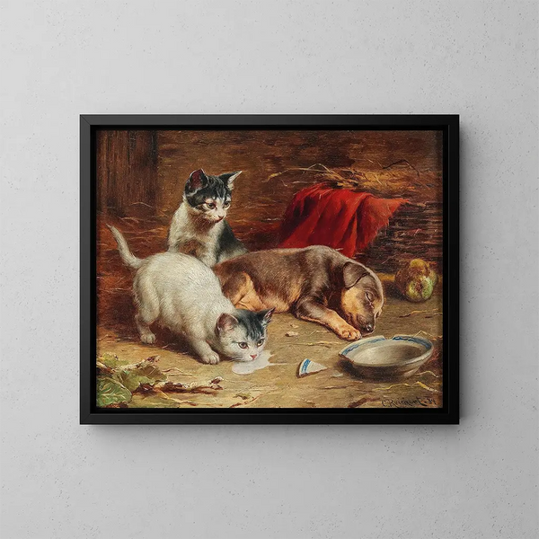 Nel dispensa - Carl Reichert — quadro incorniciato alla parete